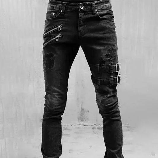 Distressed Vintage Blue Jeans 