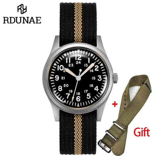 G10 34.5MM Retro Military Watch for Men