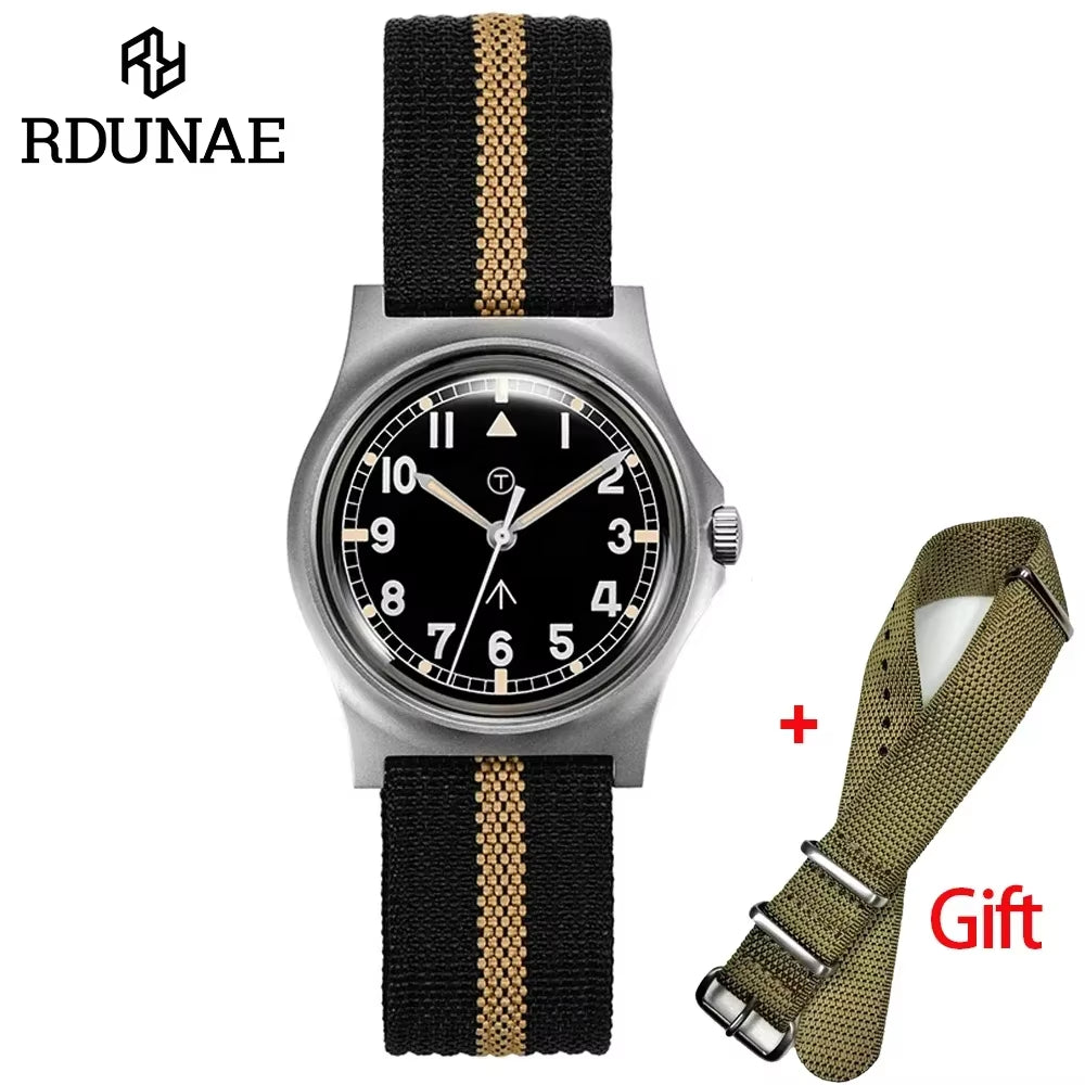 G10 34.5MM Retro Military Watch for Men