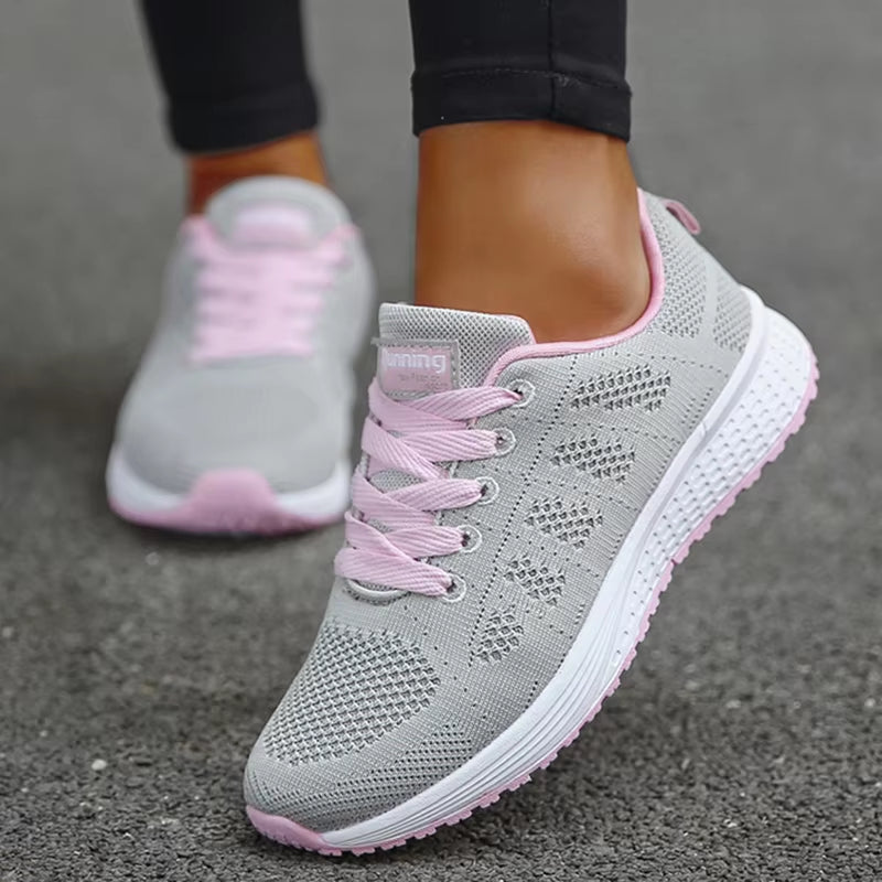 Women Lace-Up Lightweight Sneakers  