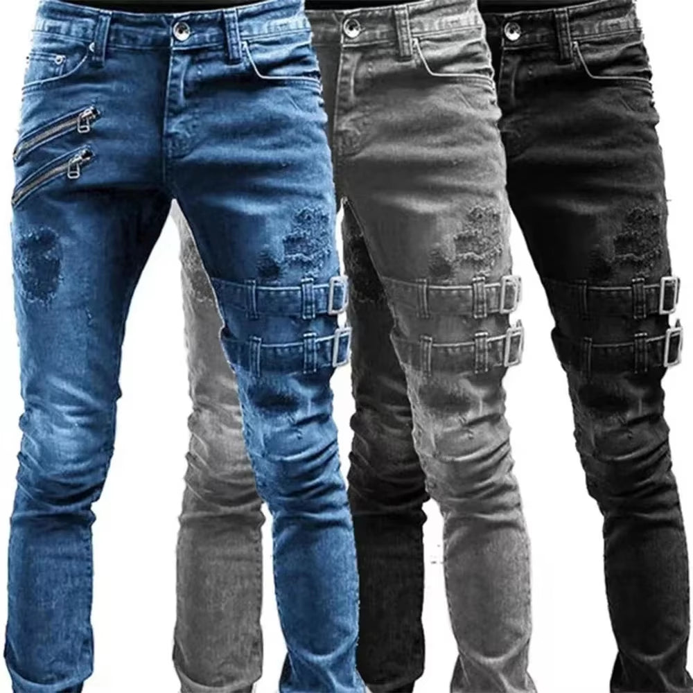 Distressed Vintage Blue Jeans 