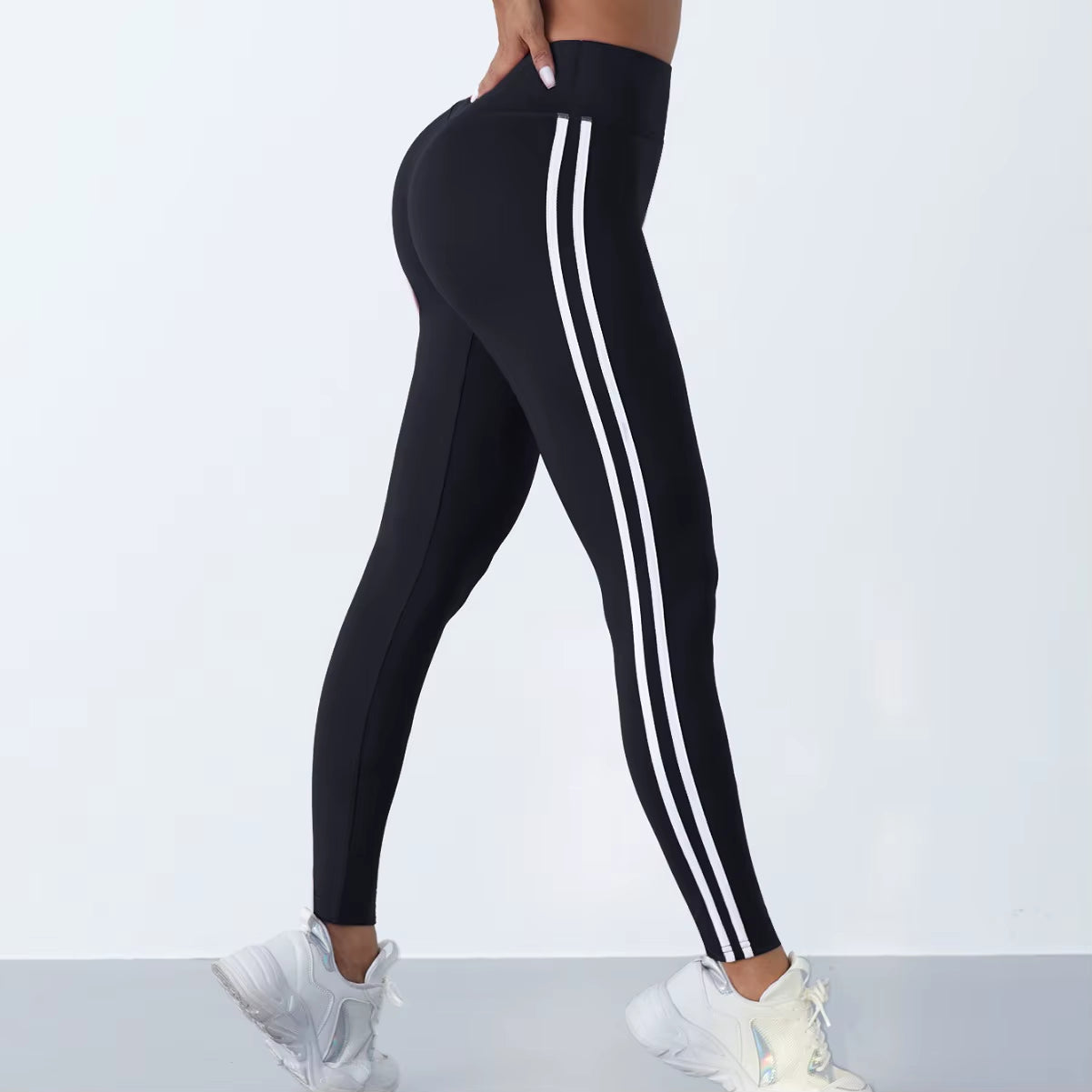 Yoga Leggings Women w/Stripes