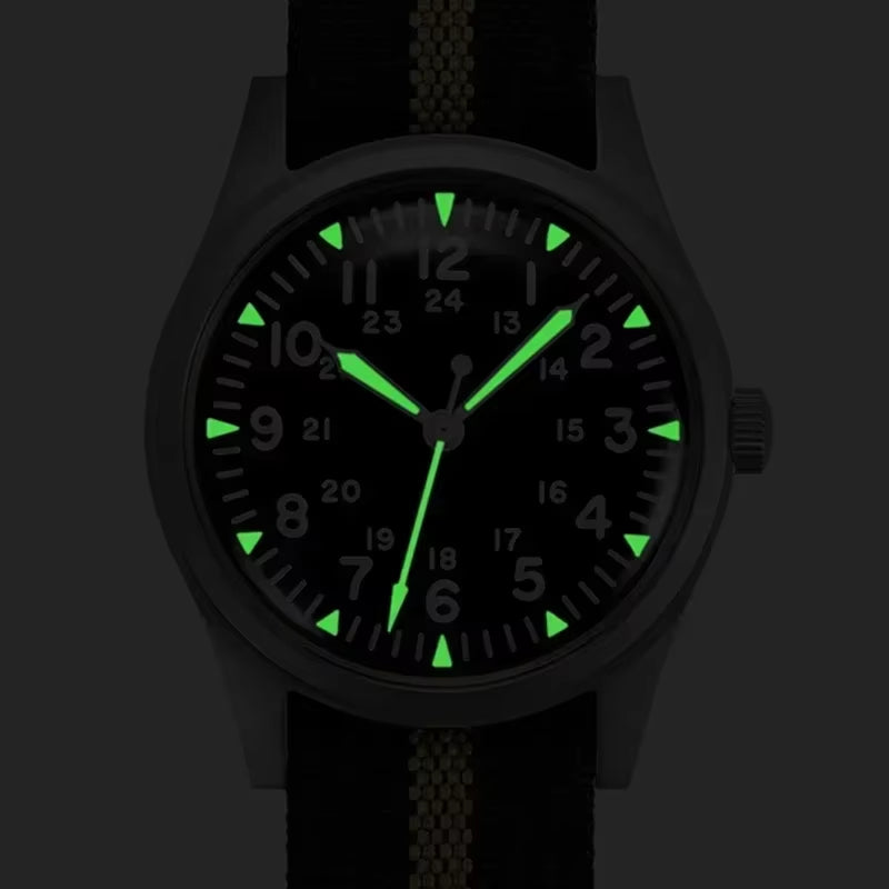 G10 34.5MM Retro Military Watch for Men