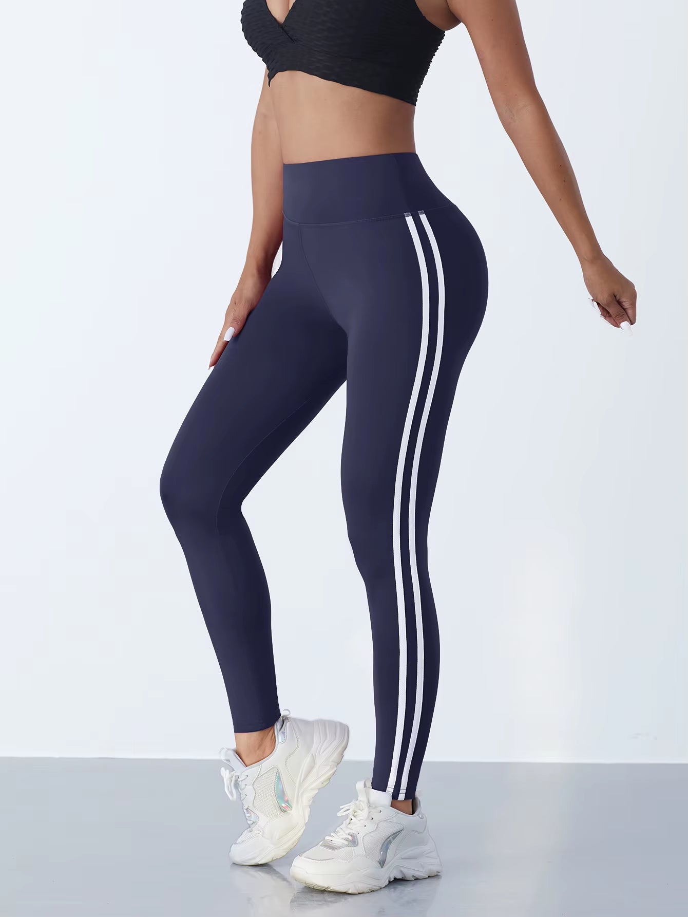 Yoga Leggings Women w/Stripes