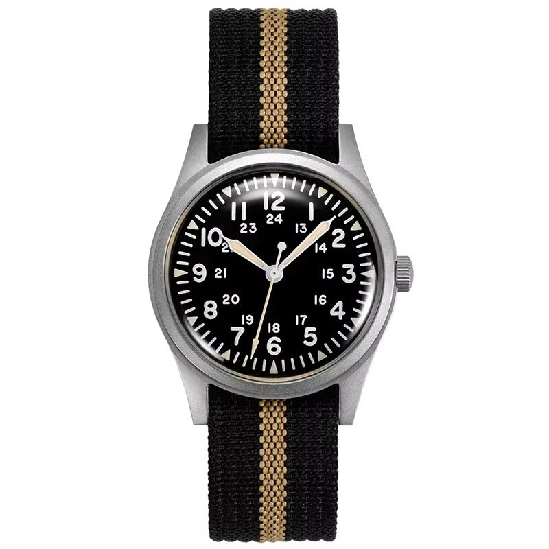 G10 34.5MM Retro Military Watch for Men