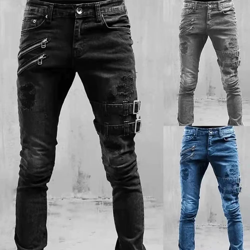 Distressed Vintage Blue Jeans 