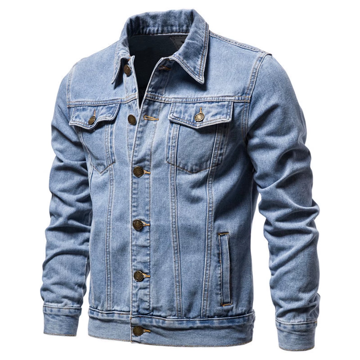 Motorcycle Ripped Denim Jacket