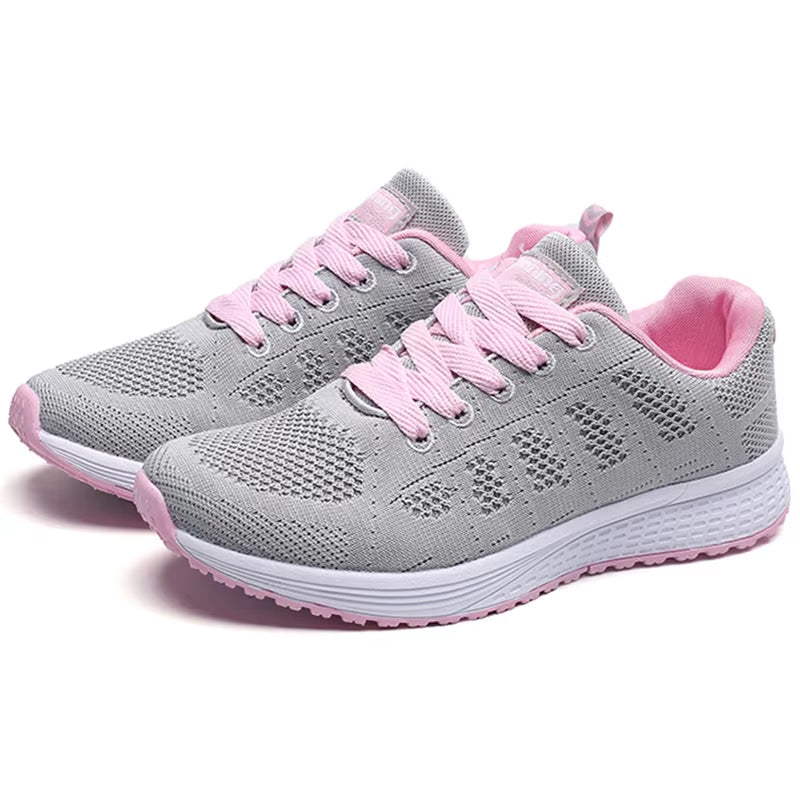 Women Lace-Up Lightweight Sneakers  