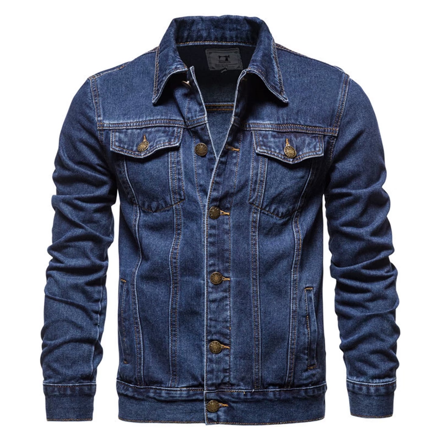 Motorcycle Ripped Denim Jacket