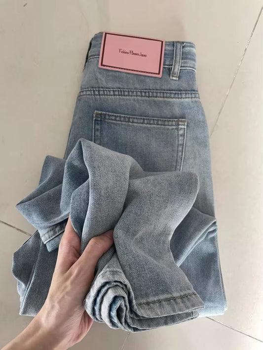  Vintage Low Rise Waist Loose Baggy Denim Jeans