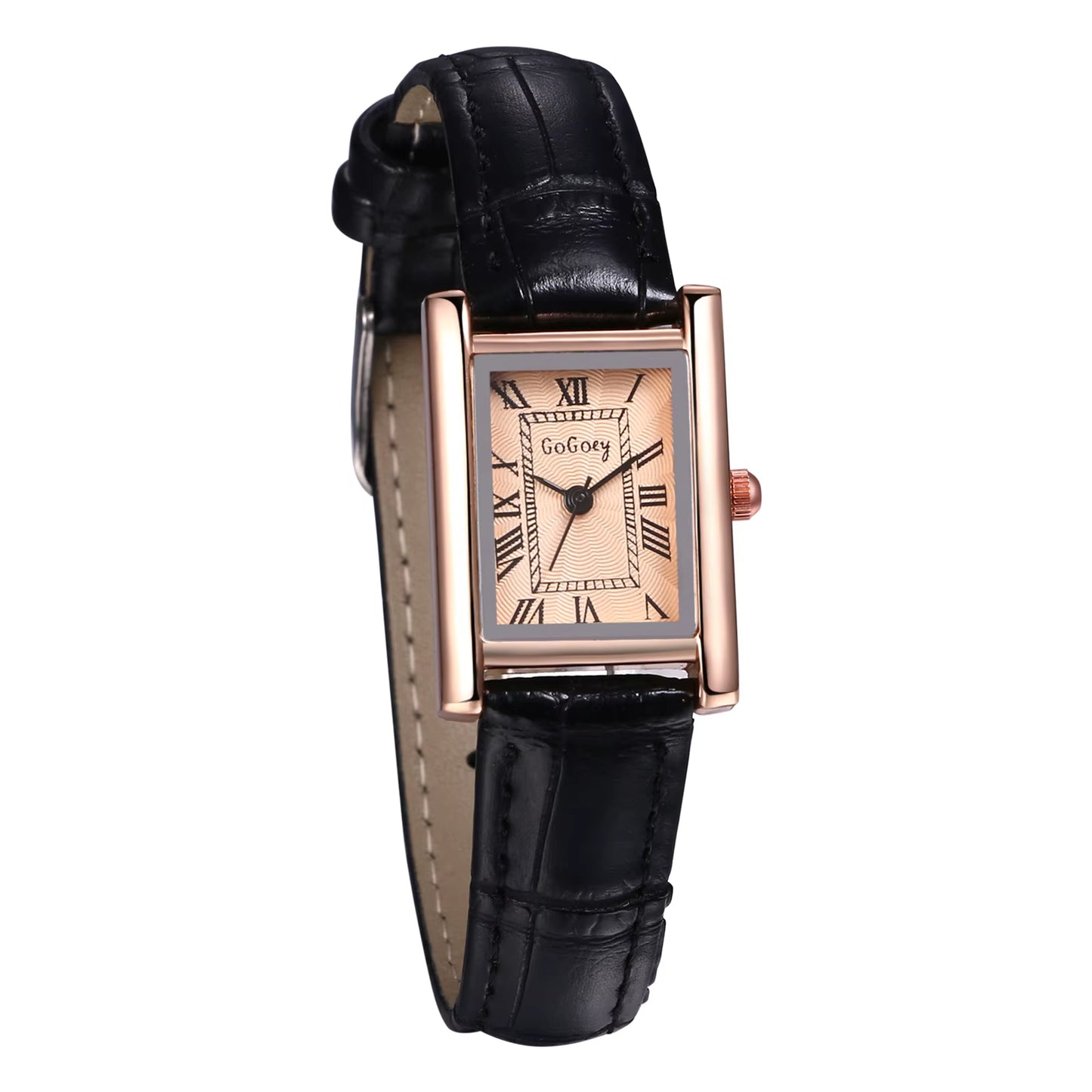 Leather Rectangular Women Small Watch