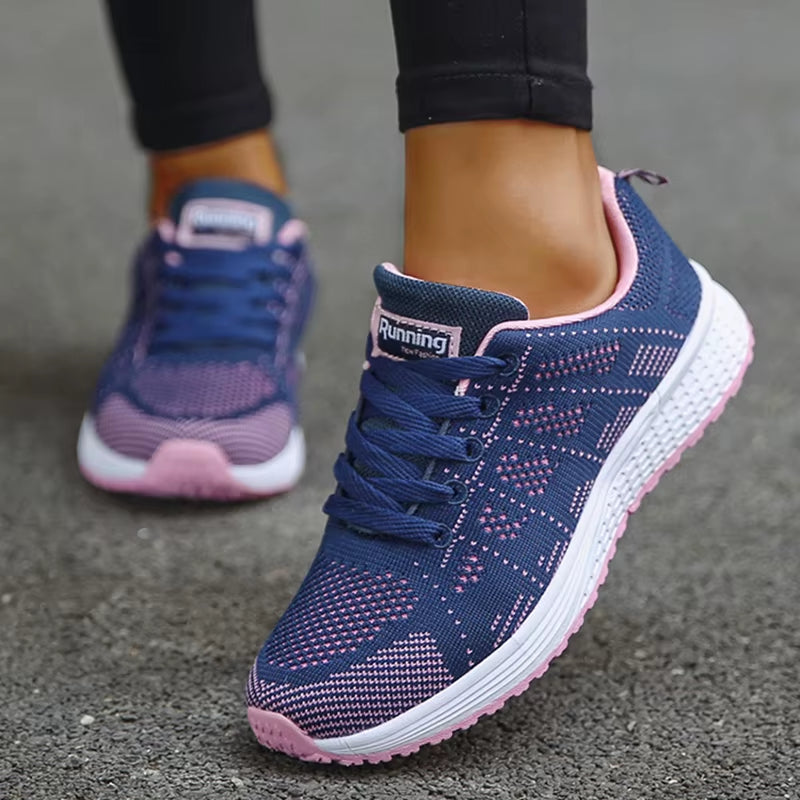 Women Lace-Up Lightweight Sneakers  