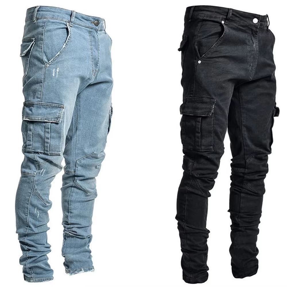 Pantalones Hombre Ripped Skinny Jeans