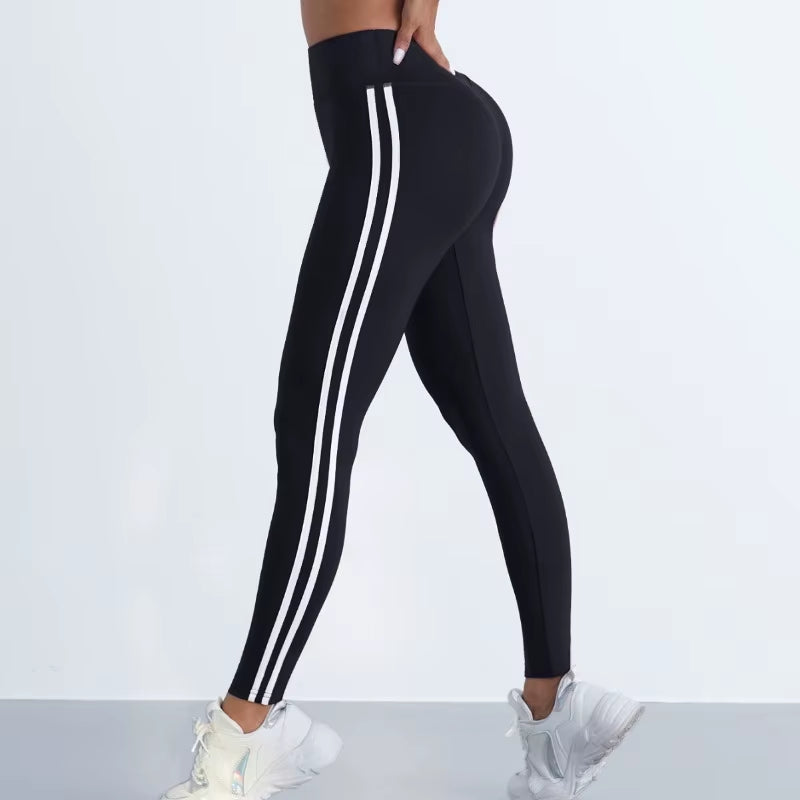 Yoga Leggings Women w/Stripes