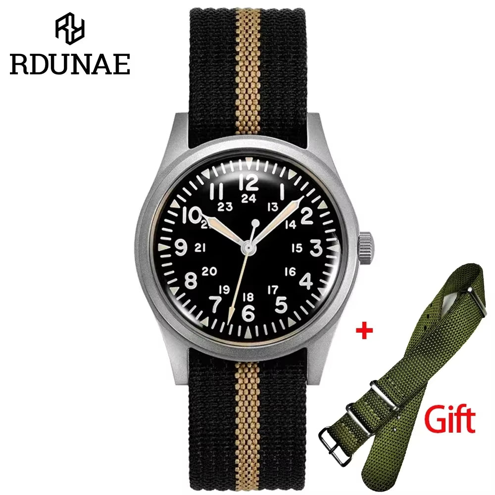 G10 34.5MM Retro Military Watch for Men