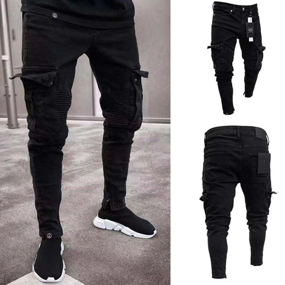 Pantalones Hombre Ripped Skinny Jeans