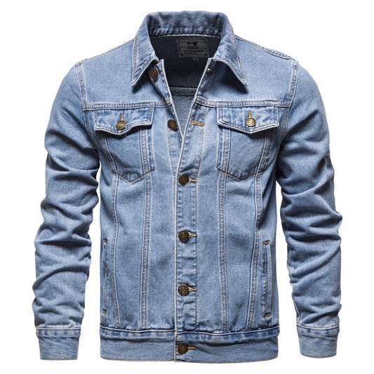 Motorcycle Ripped Denim Jacket