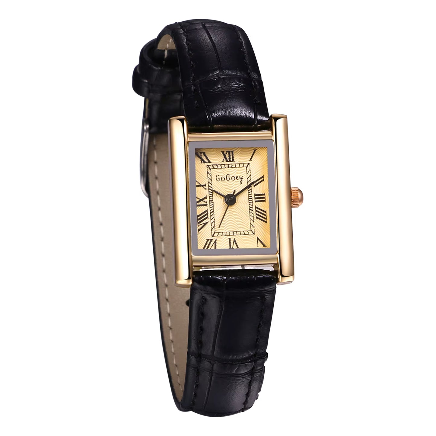 Leather Rectangular Women Small Watch