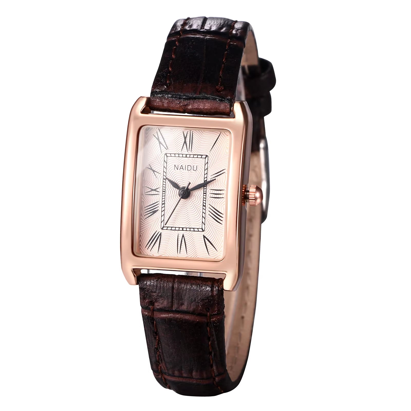 Leather Rectangular Women Small Watch