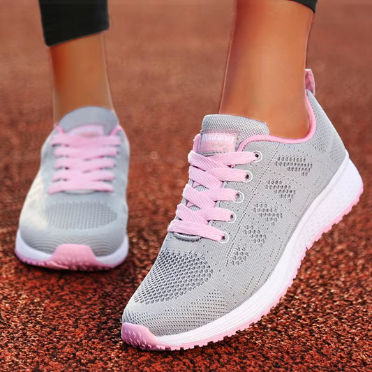 Women Lace-Up Lightweight Sneakers  