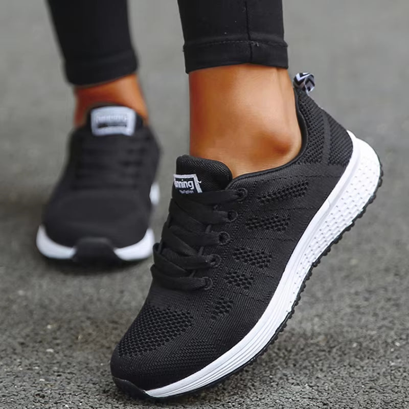 Women Lace-Up Lightweight Sneakers  