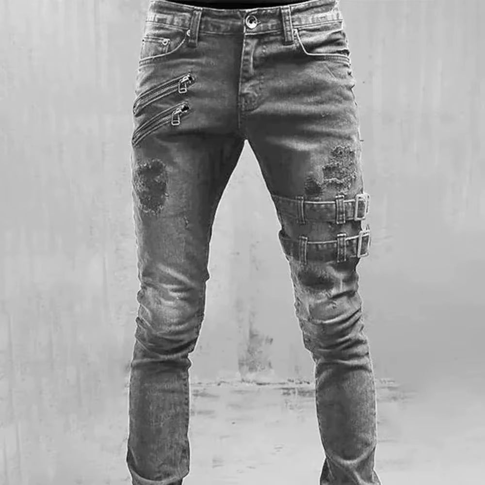 Distressed Vintage Blue Jeans 